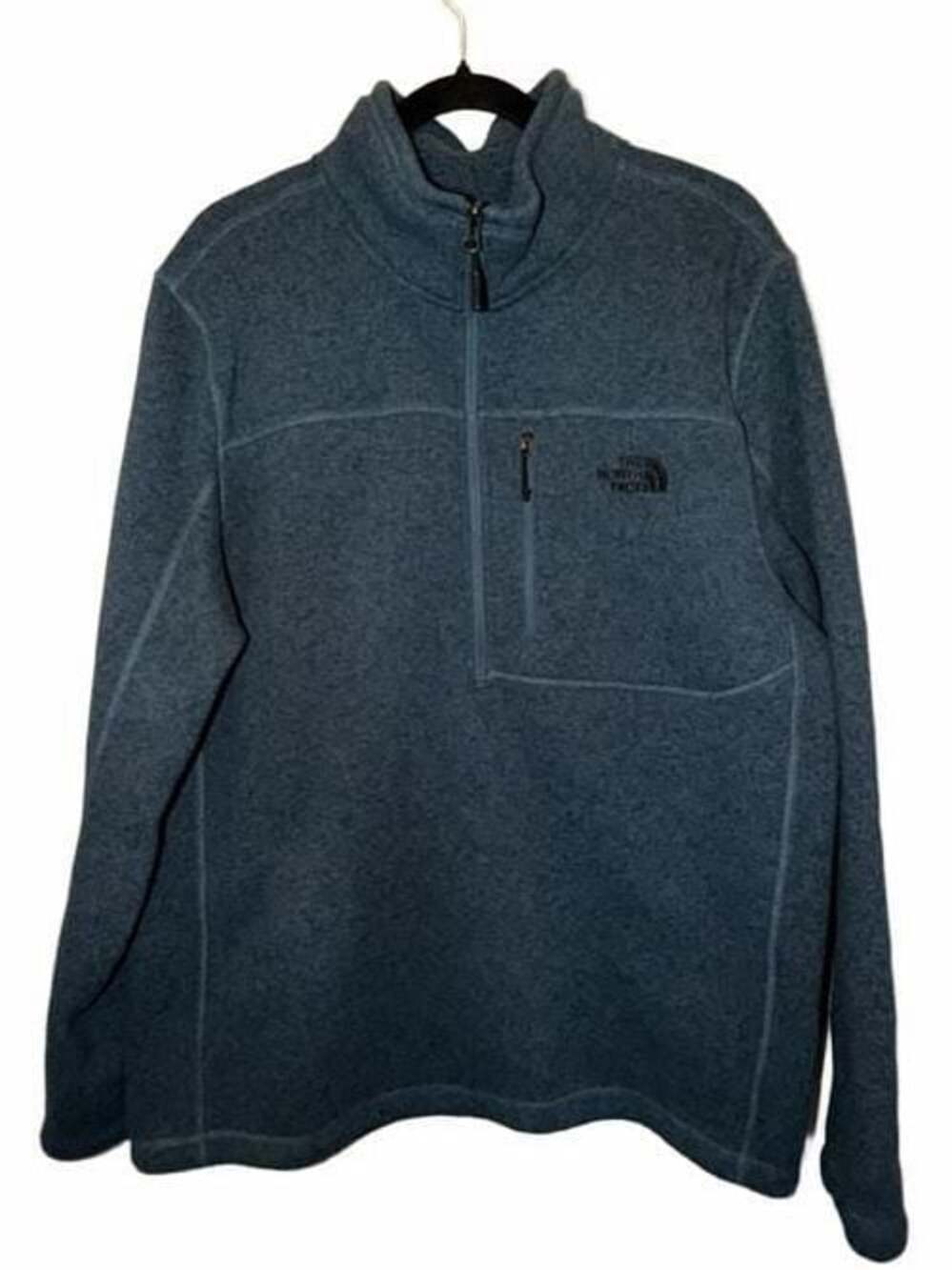 The North Face Men's Gordon Lyons 1/4 Zip Pullover Fleece Sweater Blue